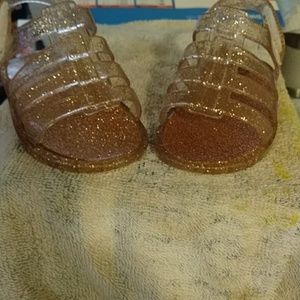 Yellow glitter wonder nation sandals